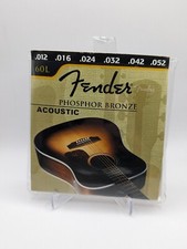 Fender 60L Phosphor Bronze Acoustic Guitar Strings .012 .016 .024 .032 .042 .052