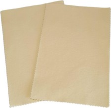 Sunshine Polishing Cloths, 2 Pack, for Silver, Gold, Brass and Copper Jewelry