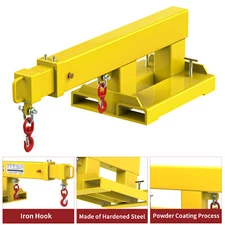 5500lb Capacity Fork Mounted Telescoping Crane Jib Boom with Manual Operation