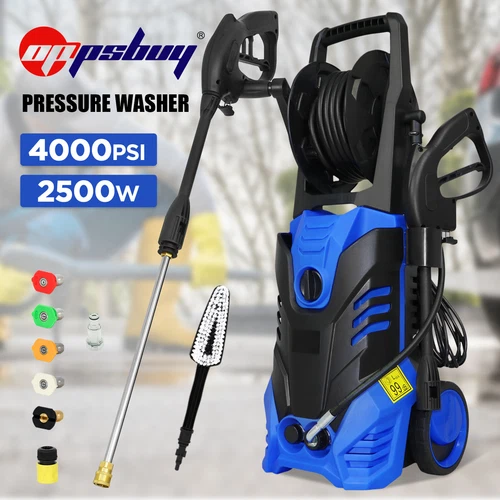 High Pressure Water Washer Electric 4000 PSI Pump 270 Bar 10M Hose Jet Gurney