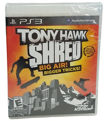 Tony Hawk: Shred Big Air Sony PlayStation 3, 2010 Factory Sealed Loose Disk!