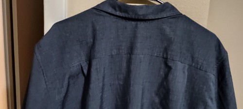 Orvis Mens Short Sleeve Button Down Shirt Size XXL Dark Blue - Picture 11 of 13