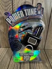 Game Elements FM Transmitter 12V Input for PSP MP3 Players Aux In 5V Output NEW