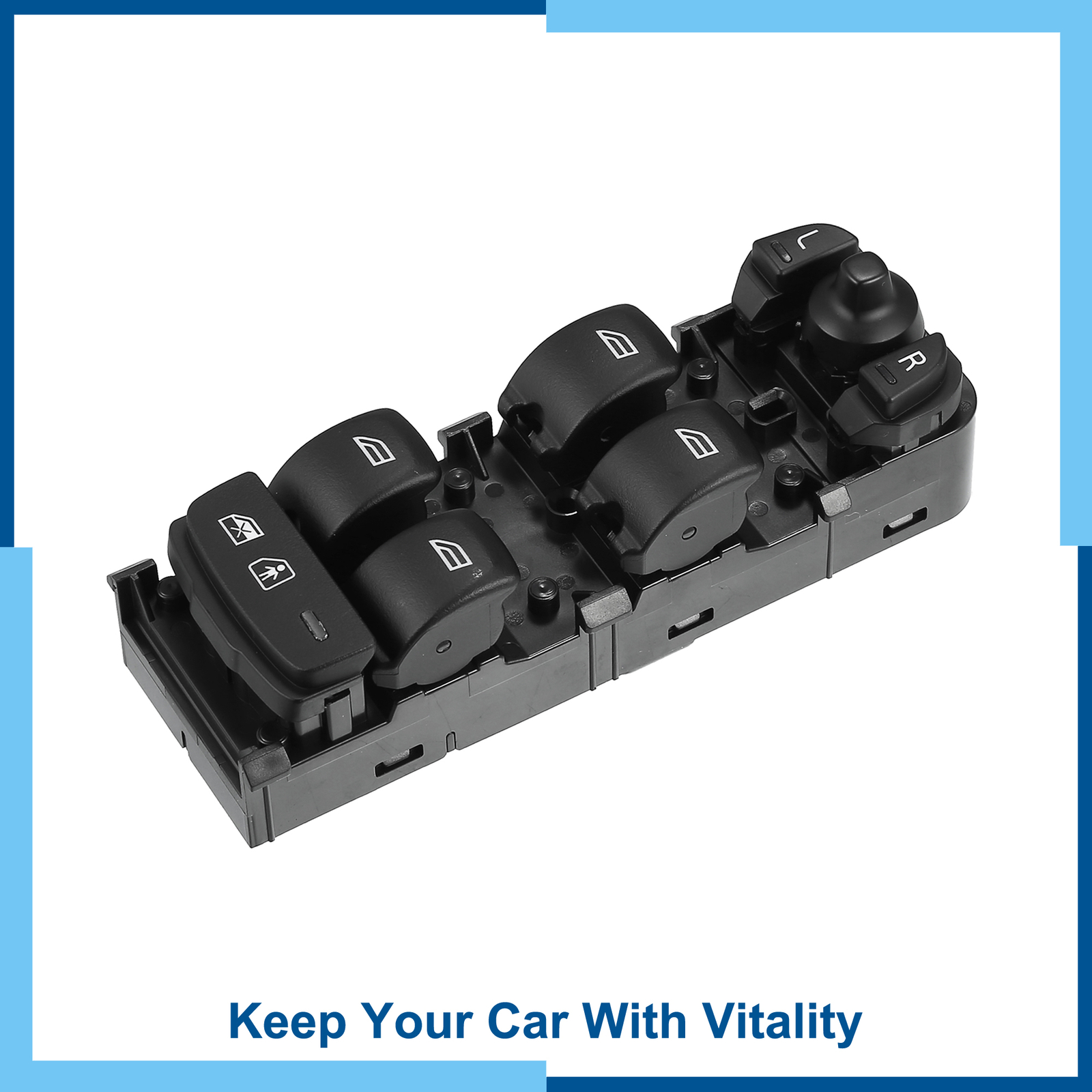 Pack (1) Front Left Power Window Switch No.31433407 for Volvo S60 S90 ...