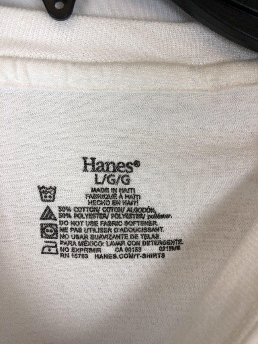 Hanes Boy's Size Large 4-Pack White Short Sleeve T Shirt | eBay