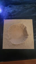 Topographic Map of Meteor Crater, 3D Map, Geographic Desk Art Relief Map