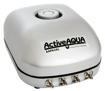 Active Aqua Air Pump, 4 Outlets, 6W, 15 L/min Fish Tank - NEW