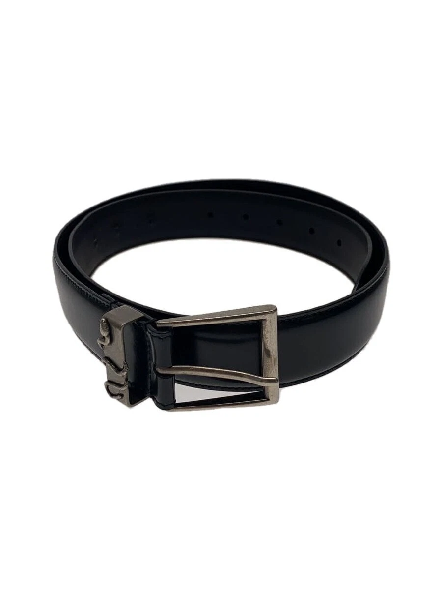 GUCCI Ceinture Cuir BLK Couleur Unie Homme 495123 Noir