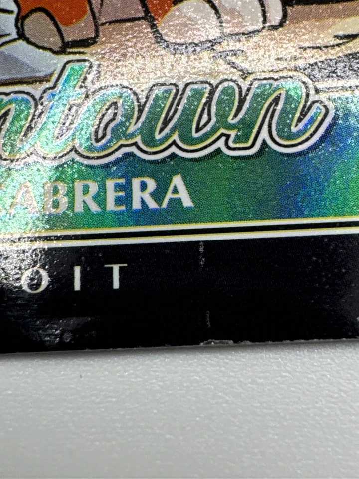 🔥Miguel Cabrera 2025 Panini Tres y Dos Downtown Detroit Tigers SSP #19 Foto 4 de 4