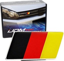 Vibrant Germany Flag Emblem Badge for German Car Front Grille - Aluminum Finish
