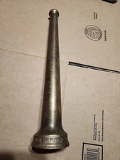 Vintage 12" Tapered Solid Brass Fire Hose Nozzle American Rubber Co 1 3/4" 