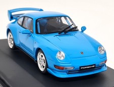 Solido 1/43 Porsche 911 993 RS Clubsport Riviera Blue Diecast Scale model car