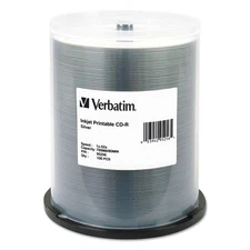 Verbatim 95256 700 MB/80 min 52x CD-R Printable Recordable Disc (100/PK) New