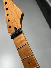 AAA New Floyd lock nut 22fret Roasted flame Maple Electric Guitar Neck Satin