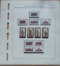 Briefmarken DDR 1987 Sammlung postfrisch auf Schaubek Vordruckblättern