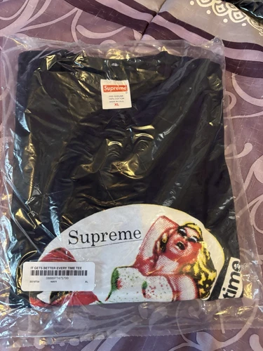T SHIRT SUPREME IT GETS BETTER EVERY TIME Nancy taille XL