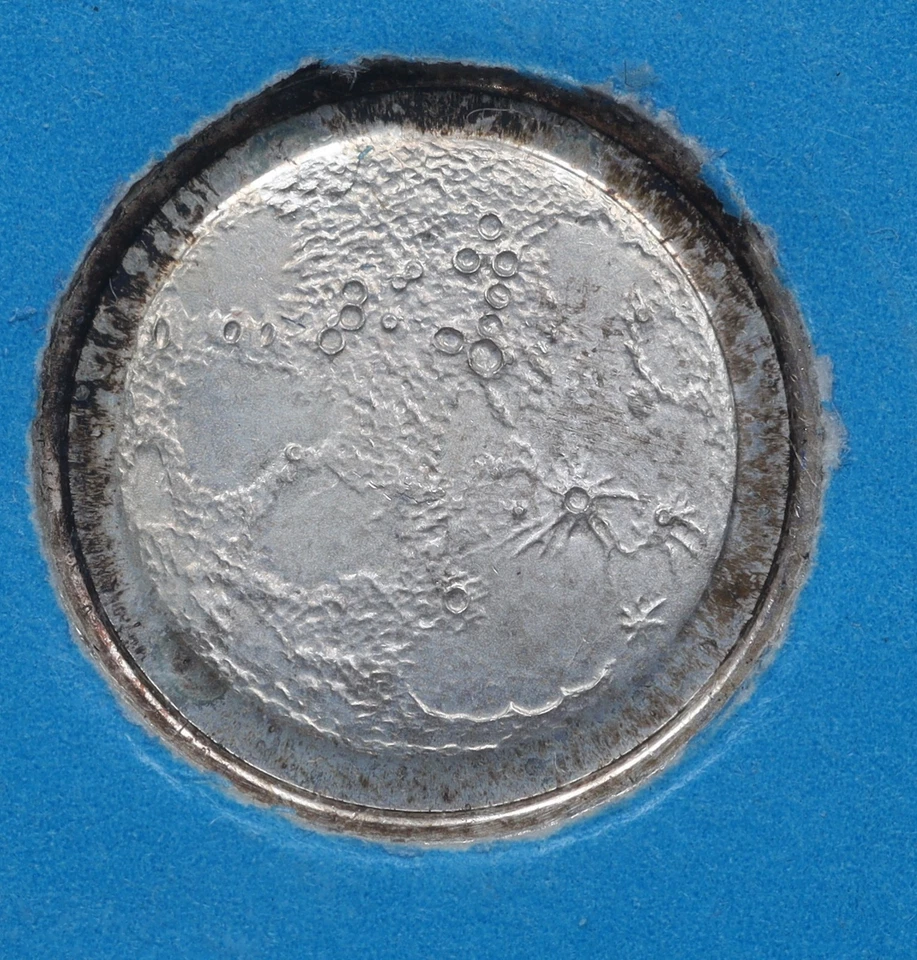 1971 Mini-Coin Poured from Silver Carried to the Moon on Apollo 14 Space Craft - Image 2 of 4