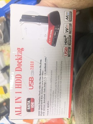 All in 1 HDD Docking, Multi Function Deck , One Button Backup, Hard Disk Cloning