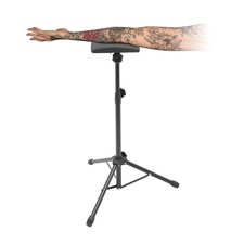 Black Heavy Duty Tattoo Armrest Adjustable Sponge Pad Arm Leg Rest Tripod Stand