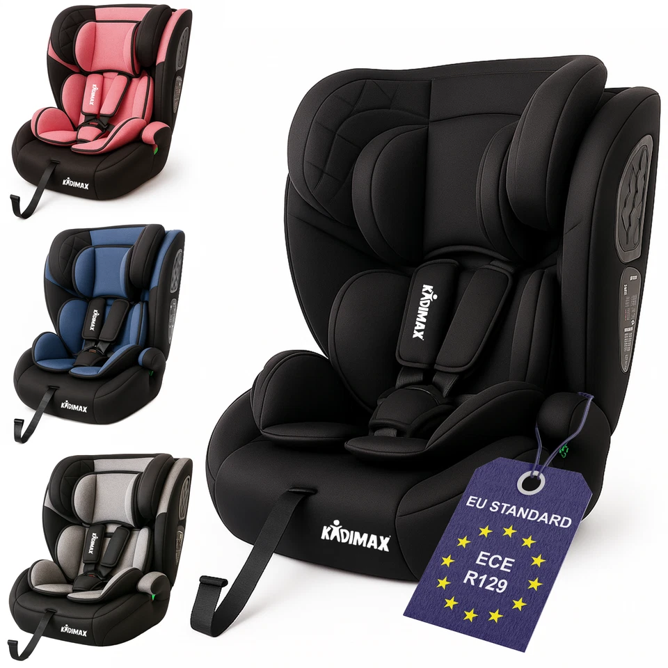 Silla de coche Kidimax® EasyFit 9-36 kg ECE R129/03 ajustable sin Isofix