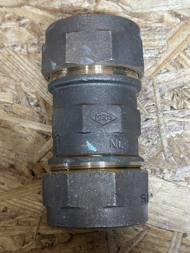 AY McDonald 2" CTS Straight Coupling Brass Compression