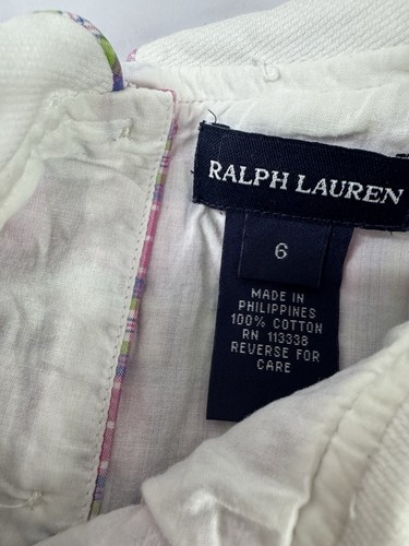 Ralph Lauren Vintage Girls Sleeveless Smocked Dress Pink Plaid Lined Size 6 - Picture 3 of 4