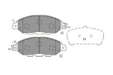 New Brake Pad Set, disc brake for INFINITI NISSAN:QX60,JX SUV,MURANO III