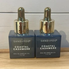Sand + Fog Coastal Cashmere 2x Perfume Oil Dropper 1 oz Small Eau De Parfum NWOB