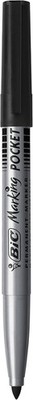 12x Bic 105892 Permanentmarker Pocket 1445, schwarz Marking Pocket Ecolutions