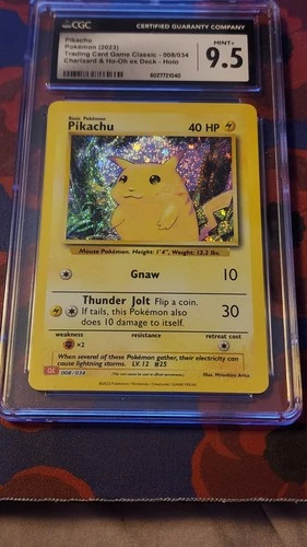 New ListingPikachu⚡ CLC 008/034 Holo CGC 9.5 Mint+ Pokémon Card TCG Classic
