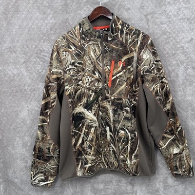 Under Armour ColdGear Scent Control Jacket Mens XL Brown Realtree Camo Hunting
