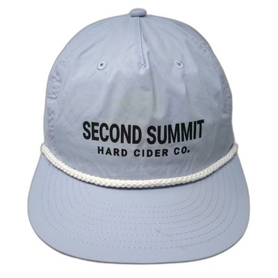 AS Colour 5 Panel Hat Blue One Size Second Summit Hard Cider Co Nylon Rope
