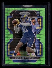 2021 Prizm #413 Ben Skowronek Rookie Rams Neon Green Pulsar