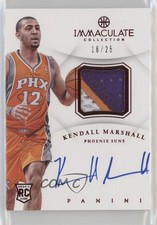 2012-13 Panini Immaculate Red 16/25 Kendall Marshall #AP-KM Patch Auto 3c7