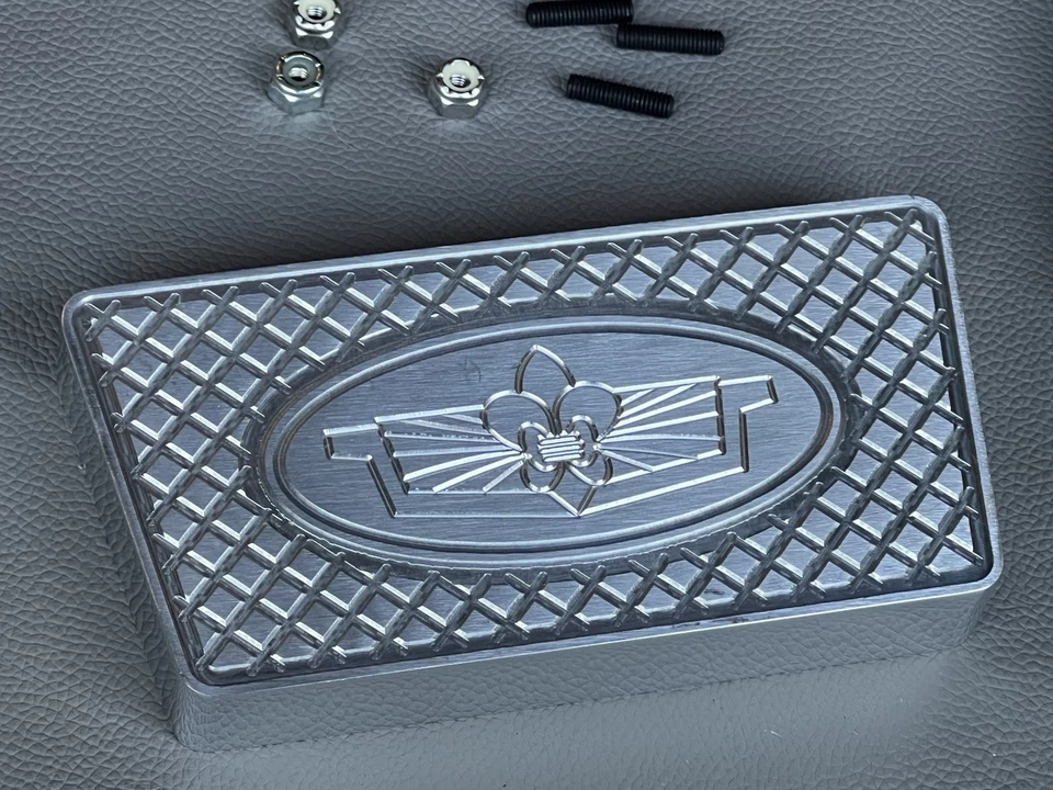 Pedales de aluminio Chevy Caprice Impala SS 1977-1990 Billet grabados personalizados 3 piezas Foto 3 de 4