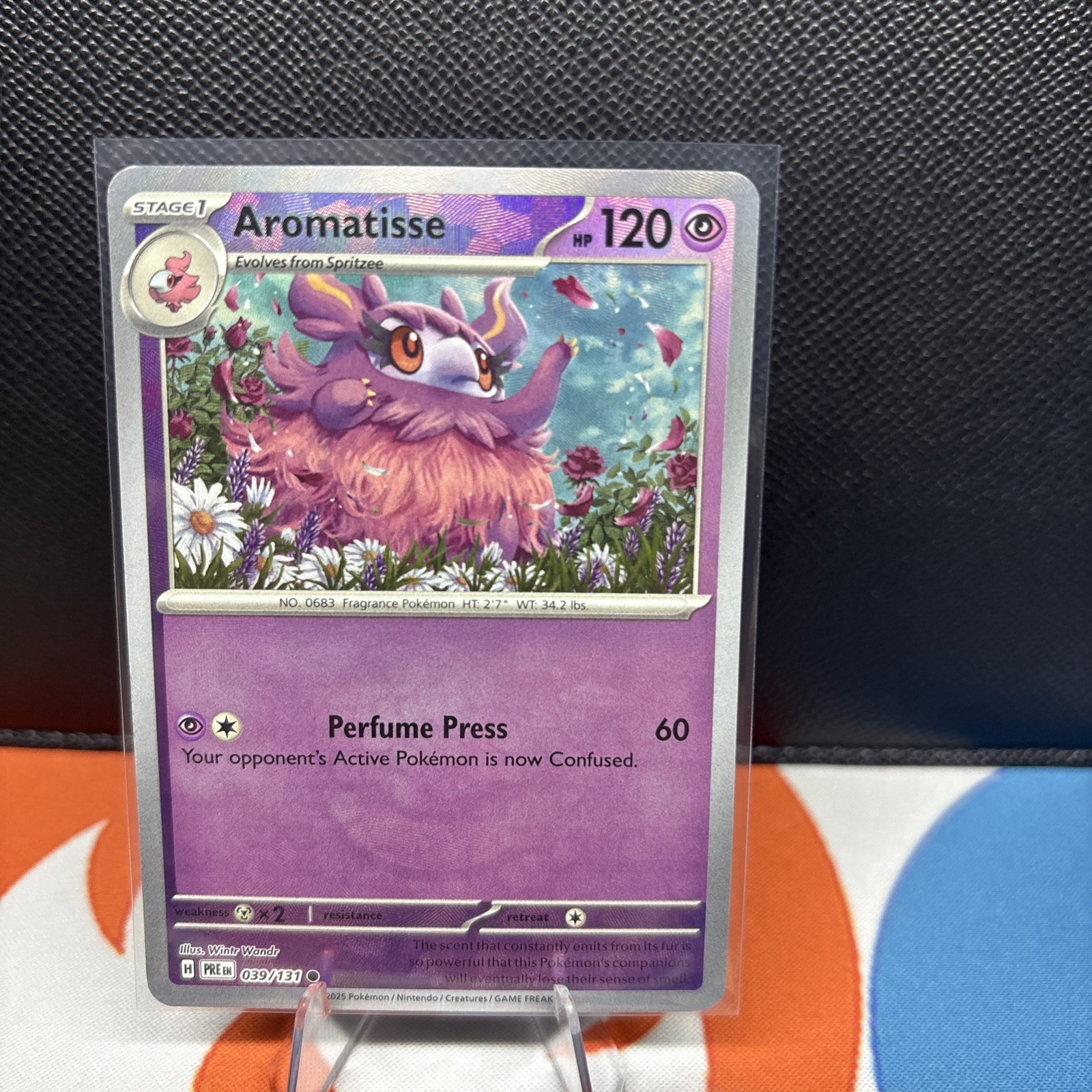 NM/M Aromatisse 039/131 Poke Ball Pokemon Prismatic Evolutions