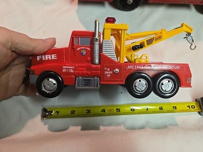 Funrise Fire Tow Truck Wrecker Untested