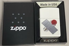 ZIPPO 2020 STUPID ART FLINT DISPENSER WHITE MATTE LIGHTER SEALED IN BOX D502