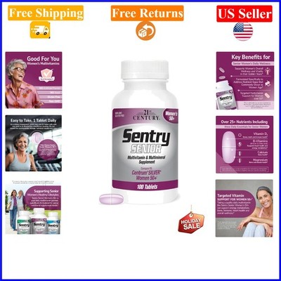 Sentry Senior Women 50+ Multivitamin Tablets, 100 Count, Unflavored