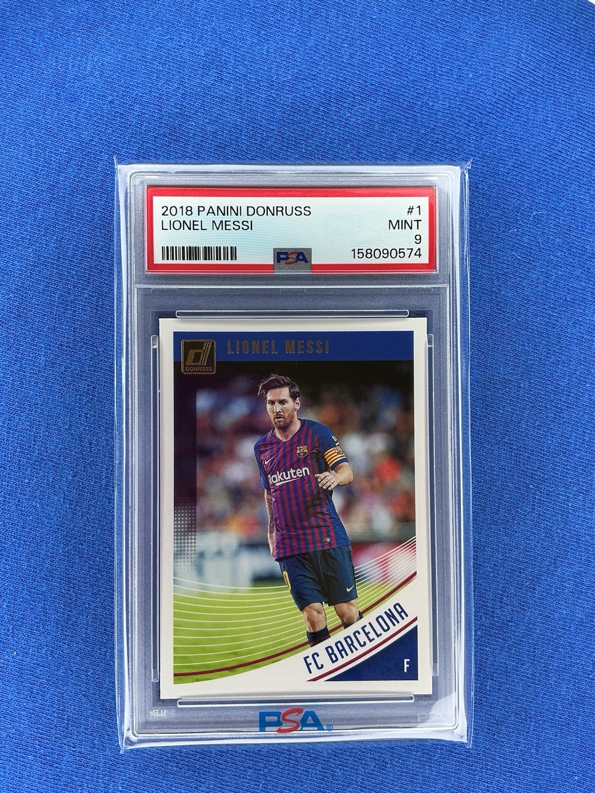2018 Panini Donruss Lionel Messi #1 PSA 9