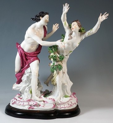MEISSEN MYTHOLOGISCHE GRUPPE APOLLO & DAPHNE GROUP KÄNDLER MNR:  2900   UM 1860