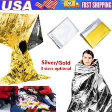 1PC Emergency Tent Blanket Survival Mylar Thermal Safety Insulating Heat Camping