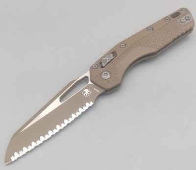 Microtech MSI Ram-Lok Tri Grip DE FS M390MK Stahl und Dark Earth Polymer Griff 