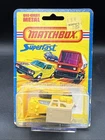 1976 Lesney Matchbox Superfast No 64 YELLOW CATERPILLAR TRACTOR CARDED mbx TAN T