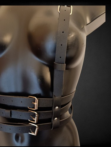 Body Brustgeschirr Mieder Harness Geschirr Fetisch Bondage Bdsm Sexy Cosplay Top - Bild 5 von 13