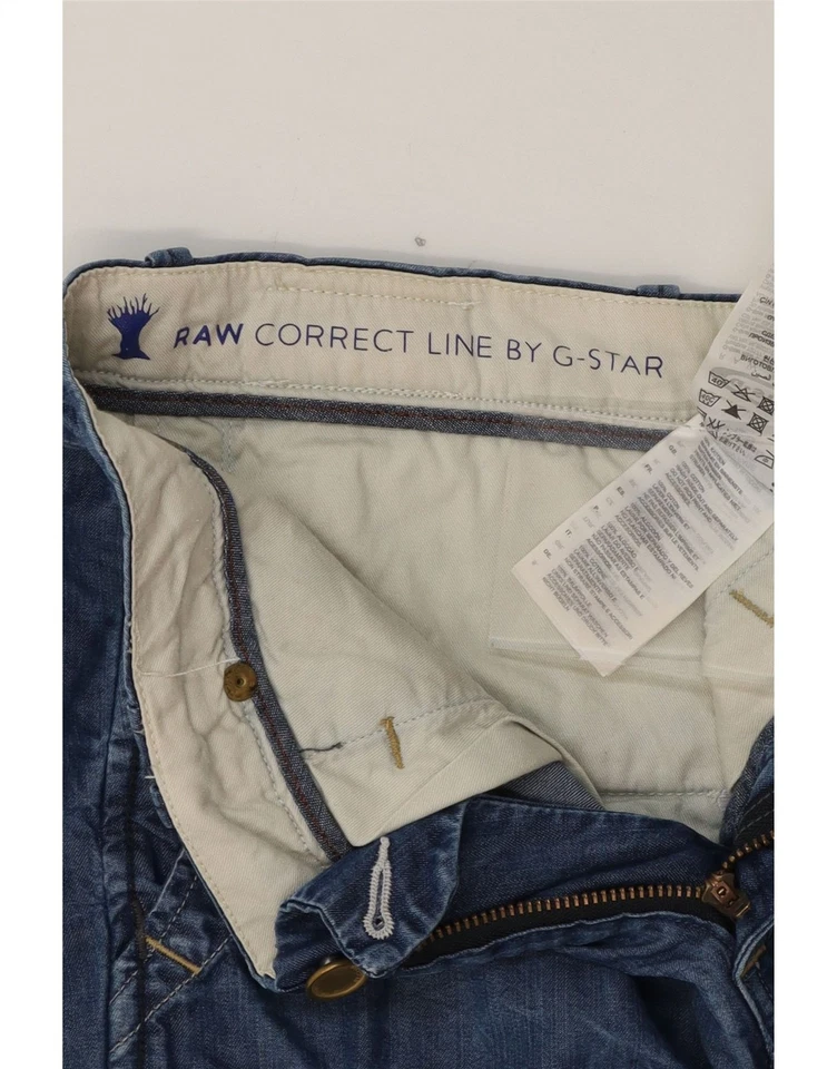 Pantalones de mezclilla para mujer G-STAR W32 grandes azul algodón BJ03 Foto 3 de 3