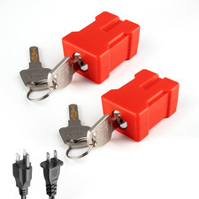 Electrical Plug Lock, 2 Pack Plug Lockout Device for Standard 2  3 Prong Plugs,