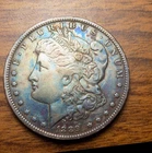 MORGAN SILVER DOLLAR 1889 O AU/BU NICE COLORFUL TONER KEY DATE