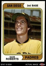 1974 Topps #309 Dave Roberts Padres VARIATION 4 - VG/EX