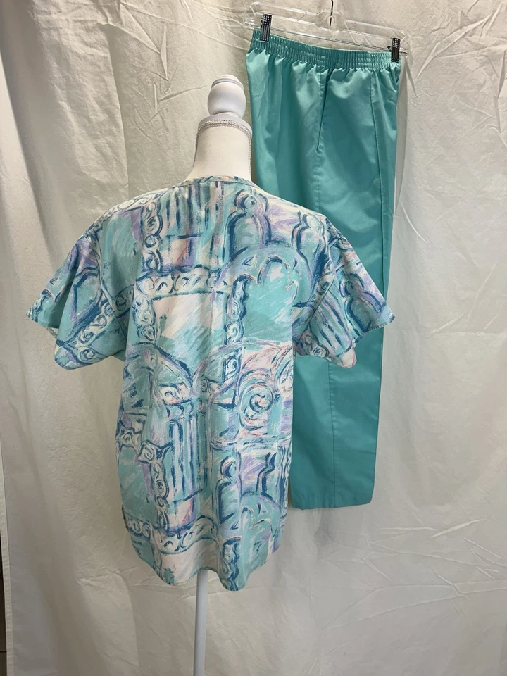 Crest Nursing Scrubs green SET Sz S, healthcare, surgical tech, ,dental, vet - Image 2 of 4